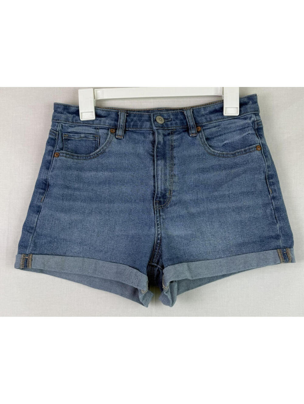 American Eagle Mom Shorts Womens Size 10 Roll Cuff - Demin - Stretch